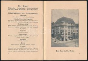 1938 Anker biztosító társaság német ny. prospektusa, többe közt a pozsonyi budapesti Anker-ház fotói...