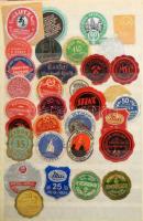 Sok száz darabos parafilatélia tétel: reklámbélyegek, pecsétbélyegek, levélzárók, adománybélyegek, t...