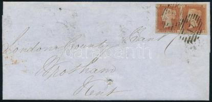 Nagy-Britannia 1841 Mi 3 párban levélen, szép és teljes szélekkel R!