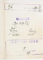 1927 Székesfővárosi Kávémérők és Kifőzők Ipartársulata meghívója táncestélyre, törésnyommal