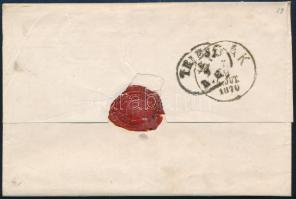 1870 5kr on cover "ALT(GRADIS)KA" - Triest 1870 5kr levélen "ALT(GRADIS)KA" - Tr...