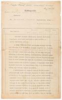 1935 Nyírbátor, Pásztor István építési vállalkozó gépelt ajánlata, Dr. Bogáthy József nyírbogáti nagybirtokos részére, autográf bejegyzésekkel, aláírásokkal, hajtott, szakadt, 2 sztl. lev.