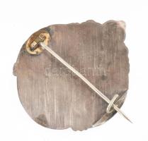 Antik aranyozott bross, kopásnyomokkal, d: 3,5 cm