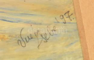 Vargáné Zsebe Márta (-): Hegedűs csendélet. Tempera, papír, jelzett, hátoldali felirat szerint kiáll...