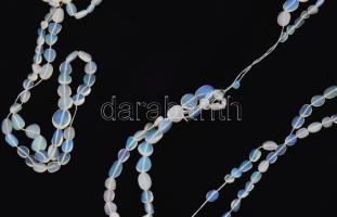 Etióp opál fűzött gyöngyök, 4 db