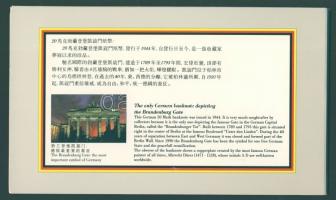 1990. Dekoratív érmés/bankjegyes C.M. (Karte Maximum) F.J.Strauss (bajor miniszterelnök) és Mao-Tse-...