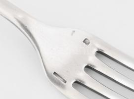 Christoffle ezüst (Ag) keresztelő villa és kanál készlet. jelzett, díszdobozban 103 g