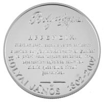 2002. 3000Ft Ag "Bolyai János" kapszulában T:PP Adamo EM180