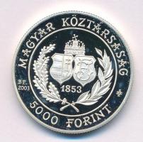 2003. 5000Ft Ag "150 éves a Budapesti Filharmóniai Társaság" T:AU (PP) Adamo EM187