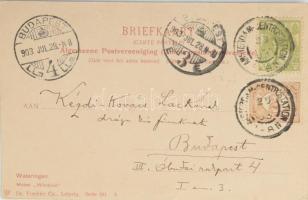 1903 Kézdi-Kovács László festőművész, műkritikus autográf címzése családjának Hollandiából küldött, ...