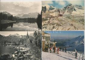 14 db MODERN Magas Tátra képeslap / 14 modern Vysoké Tatry postcards (High Tatras)