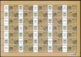 2008 Üzenet bélyegem (IV.) - Térkép promóciós teljes ív (Névérték: 8.050Ft) (11.000)