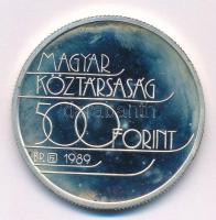 1989. 500Ft Ag "XVI. Téli Olimpia-Albertville 1992" T:PP patina, folt 
Adamo EM111