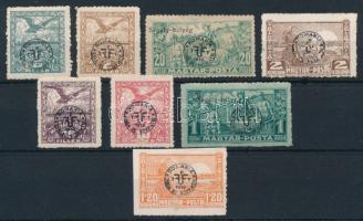 Debrecen II. 1920 8 klf sérült bélyeg Bodor vizsgálójellel (*6.650) (damaged stamps)