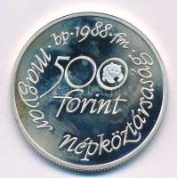 1988. 500Ft Ag "Világ vadvédelmi alap" T:PP ujjlenyomat, folt
Adamo EM100