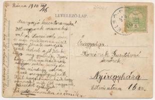 1910 Báznafürdő, Felsőbajom, Bad Baassen, Baiumul de Sus; fürdő. Fritz Guggenberger kiadása / spa, b...