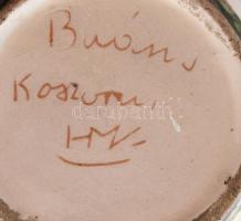 Baán Imre, Hódmezővásárhely: Kisváza. Jelzett, mázkopással, m: 10 cm