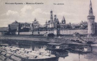 Moscow Kremlin with barge