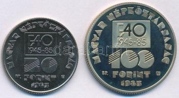 1985. 20Ft Cu-Ni "FAO" + 100Ft Cu-Ni "FAO" T:UNC,PP
Adamo EM90, EM91