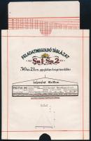 cca 1920 Légifénykép készítéshez mozgatható táblázat. Kétoldalas. Bázisidő kiszámítása az Sm 1. - Sm...