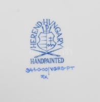 Herendi Vienna Rose Grand - Platinum mintás ékszeres tálka. Jelzett, hibátlan, certifikáttal, díszdo...