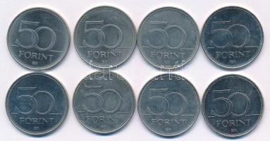 2005-2023. 50Ft (8xklf) forgalmi emlékkiadások, mind műanyag kapszulában T:AU,XF