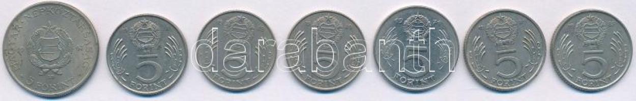 1967-1989. 5Ft "Kossuth" (7xklf) T:AU-VF