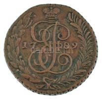 Orosz Birodalom 1789AM 5k Cu II. Katalin (56,42g) T:XF,VF patina Russian Empire 1789AM 5 Kopeks Cu Catherine II (56,42g) C:XF,VF patina