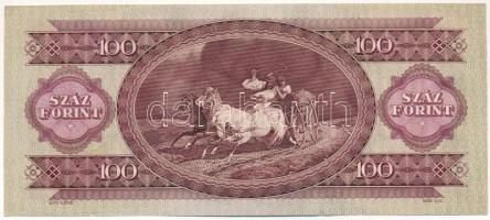 1957. 100Ft "B 441 025807" T:AU hullámos papír Adamo F29