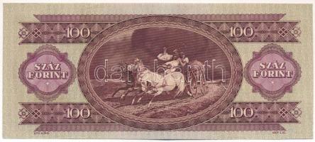 1962. 100Ft "B 1256 189908" eltolódott nyomat T:F szép papír Adamo F31