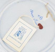 Manufacture de Cardinal Richelieu olasz fali dísztányér virág mintákkal. Kézzel festett, jelzett, hi...