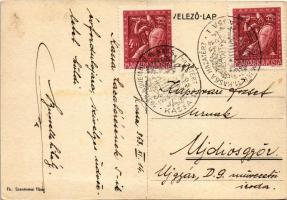 1938 November 11. Kassa hazatért! Magyar címeres irredenta / Kosice, Hungarian irredenta art postcar...