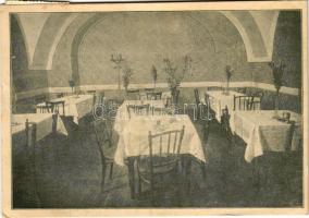 Kassa, Kosice; Lőcsei ház étt.erem, belső / Jedalna Levocského domu / restaurant interior + &quot;1938 Kassa visszatért&quot; So. Stpl (EK)