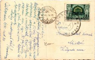 1940 Csíkszereda, Miercurea Ciuc; Csíkország visszatért. photo + "1940 Csíkszereda visszatért&q...