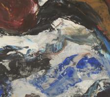 Ridovics László (1925-2018): Asztali csendélet
60x80, olaj, farostra kasírozott karton, j.j.l.: Rid...