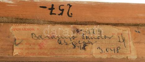 Baranyó Sándor (1920-2001): Akácok. Olaj, vászon, keretben 75x105 cm