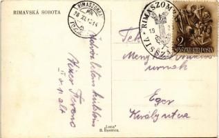 1938 Rimaszombat, Rimavská Sobota; Állami polgári és elemi leány iskola / girl school + "1938 R...