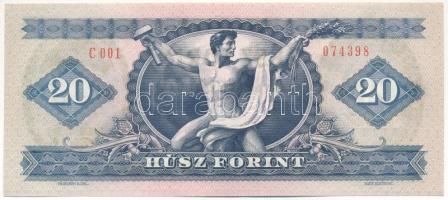 1980. 20Ft "C 001 074398" T:F szép papír 
Adamo F17