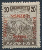 Szeged 1919 Magyar Posta 20f Bodor vizsgálójellel (20.000)