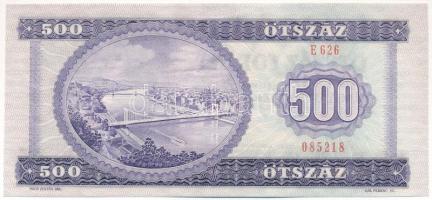 1980. 500Ft "E 626 085218" kissé ferde nyomat T:XF Adamo F42