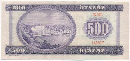 1969. 500Ft "E 231 149877" T:F szép papír Adamo F40