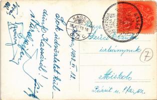 1918-1938 Kassa, Kosice; Üdvözlet a felszabadult városból! bevonulási képek. Foto Singer / entry of ...