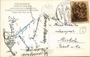 1938 Kassa, Kosice; Bevonulás, Horthy a díszkapu alatt / entry of the Hungarian troops + "1938 ...