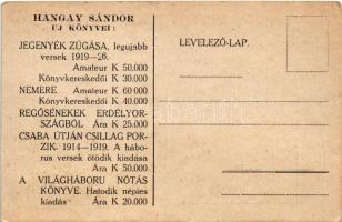 Hangay Sándor (1888-1953) író, költő, publicista. Foto Mészöly (EK)