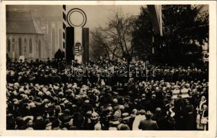 1938 Kassa, Kosice; bevonulás, Horthy és Purgly / entry of the Hungarian troops (EK)