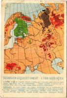 A finn-ugor (finnugor) népek; a Sugurahvaste Instituut (Rokonnépek Intézete) kiadása / Suomalais-Ugrilaiset Kansat / Finno-Ugric language family map (EB)