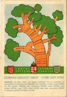 A finn-ugor (finnugor) népek; a Sugurahvaste Instituut (Rokonnépek Intézete) kiadása / Finno-Ugric language family map (EK)