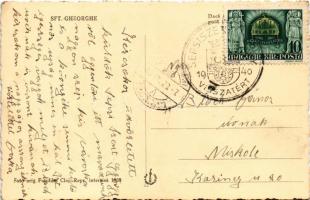 1940 Sepsiszentgyörgy, Sfantu Gheorghe; Spitalul public / kórház / hospital + "1940 Sepsiszentg...