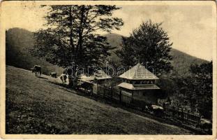 1941 Kőrösmező, Körösmező, Jaszinya, Jasina, Yasinia; Kaplice na Kvasovském Menculu / kápolna / chapel (ragasztónyom / gluemark)