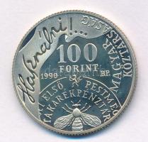 1990. 100Ft Cu-Ni-Zn "Fáy András / A Hazai Első Takarékpénztár 150. évfordulója" T:PP ujjl...